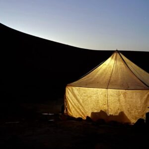 tent in the desert