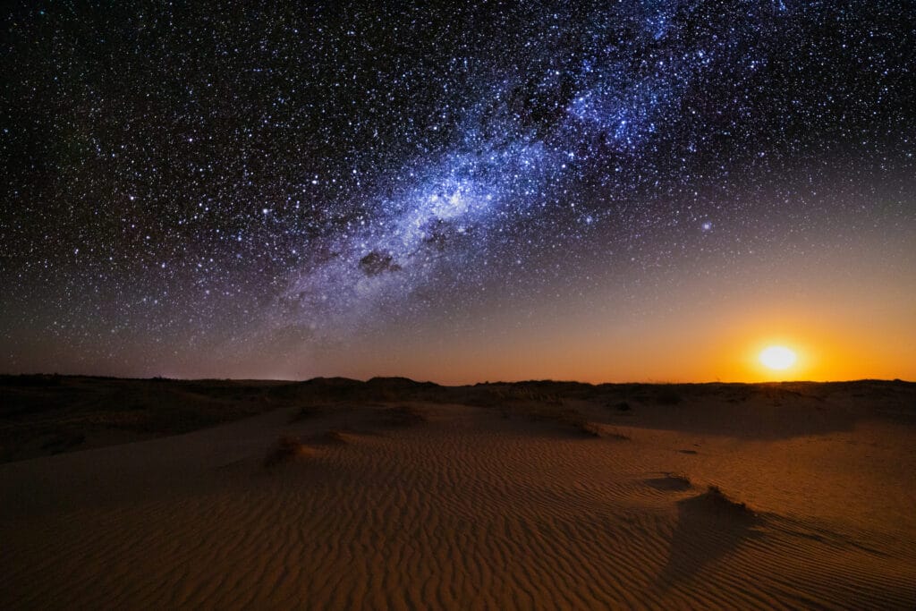Morocco desert sky