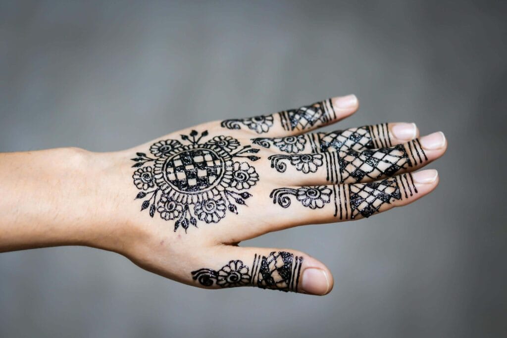 Henna tattoo by a local artist